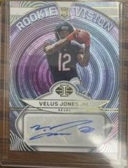 Velus Jones Jr. #RVS-VJ Football Cards 2022 Panini Illusions Rookie Vision Signatures Prices