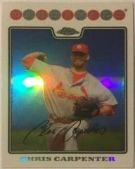 Chris Carpenter [Refractor] #165 Baseball Cards 2008 Topps Chrome Prices