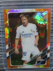 Luka Modric [Orange] #75 Soccer Cards 2020 Topps Chrome UEFA Champions League Sapphire Prices