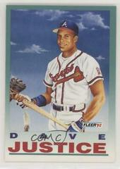 David Justice #713 Baseball Cards 1992 Fleer Prices