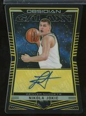 Nikola Jokic [Yellow] Basketball Cards 2018 Panini Obsidian Galaxy Autographs Prices
