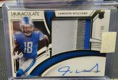 Jameson Williams [Patch Autograph] #107 Football Cards 2022 Panini Immaculate Collection Prices