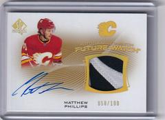 Matthew Phillips Hockey Cards 2021 SP Authentic Future Watch Auto Patch Prices