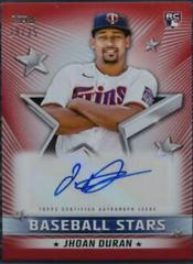 Jhoan Duran [Red] Baseball Cards 2022 Topps Update Stars Autographs Prices