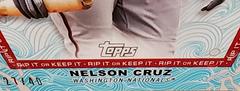 Nelson Cruz [Riptide] Baseball Cards 2022 Topps Rip Prices