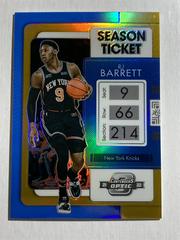 RJ Barrett [Gold] Basketball Cards 2021 Panini Contenders Optic Prices