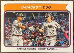 D Backs Duo [Gabriel Moreno, Corbin Carroll] #CC-5 Baseball Cards 2023 Topps Heritage Combo Prices