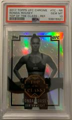 Ronda Rousey [Refractor] Ufc Cards 2017 Topps UFC Chrome Top of the Class Prices