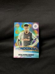 Benjamin Sesko [Gold] #W-6 Soccer Cards 2022 Topps Chrome UEFA Club Competitions Wonderkids Prices