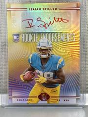 Isaiah Spiller [Red] #RE-IS Football Cards 2022 Panini Illusions Rookie Endorsements Autographs Prices