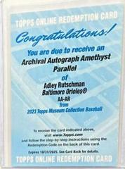 Adley Rutschman [Amethyst] #AA-AR Baseball Cards 2023 Topps Museum Collection Archival Autographs Prices
