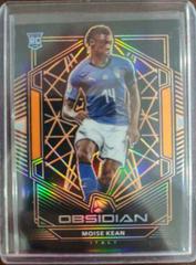 Moise Kean [Orange] Soccer Cards 2019 Panini Obsidian Prices