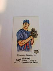 Clayton Kershaw [Mini] #72 Baseball Cards 2008 Topps Allen & Ginter Prices