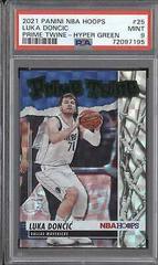 Luka Doncic [Hyper Green] Basketball Cards 2021 Panini Hoops Prime Twine Prices