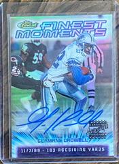 Germane Crowell [Refractor Autograph] #FM21 Football Cards 2000 Topps Finest Moments Prices