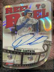 Diego Cartaya [Lava] #RTR-DC Baseball Cards 2023 Bowman's Best Reel to Die Cut Autographs Prices