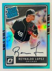 Reynaldo Lopez [Aqua] #RRS-RL Baseball Cards 2017 Panini Donruss Optic Rated Rookie Signatures Prices