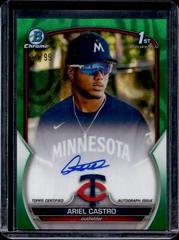 Ariel Castro [Green Lava] #CPA-AC Baseball Cards 2023 Bowman Chrome Prospect Autographs Prices