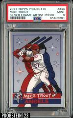 Mike Trout [Artist Proof Silver Frame] Baseball Cards 2021 Topps Project 70 Prices