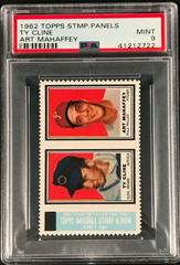 Ty Cline [Art Mahaffey] Baseball Cards 1962 Topps Stamp Panels Prices
