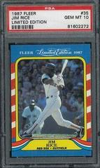Jim Rice Baseball Cards 1987 Fleer Limited Edition Prices