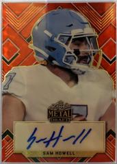 Sam Howell [Prismatic Red] Football Cards 2022 Leaf Metal Draft Prices