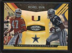 Michael Irvin [Gold] #10 Football Cards 2018 Panini Certified Champions Prices