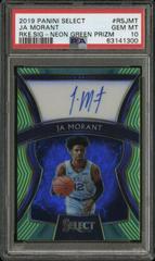 Ja Morant [Neon Green Prizm] Basketball Cards 2019 Panini Select Rookie Signatures Prices