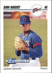 Sam August Baseball Cards 1992 Skybox AA Prices