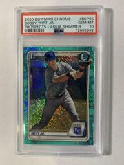 Bobby Witt Jr. [Aqua Shimmer] Baseball Cards 2020 Bowman Chrome Prospects Prices