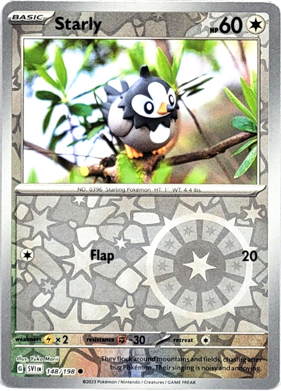 Starly [Reverse Holo] #148 Pokemon Scarlet & Violet