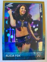 Alicia Fox [Gold] #3 Wrestling Cards 2015 Topps Chrome WWE Prices