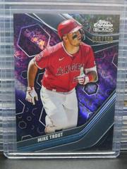 Mike Trout [Purple Mini Diamond] Baseball Cards 2023 Topps Chrome Black Prices