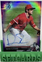 David Fletcher [Purple Refractor] #CPA-DF Baseball Cards 2017 Bowman Chrome Prospects Autographs Prices