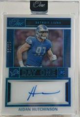 Aidan Hutchinson [Day Autograph Blue] #102 Football Cards 2022 Panini One Prices