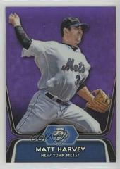 Matt Harvey [Purple Refractor] #BPP18 Baseball Cards 2012 Bowman Platinum Prospects Prices