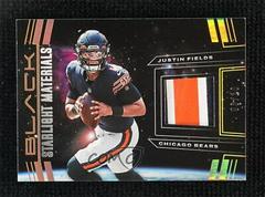 Justin Fields [Gold] Football Cards 2022 Panini Black Starlight Materials Prices