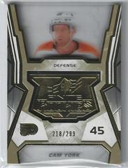 Cam York [Gold] #F-35 Hockey Cards 2021 SPx Finite Rookies Prices