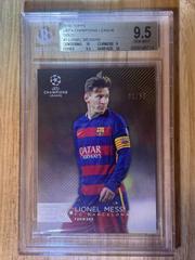 Lionel Messi [Gold] Soccer Cards 2015 Topps UEFA Champions League Showcase Prices