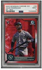 Julio Rodriguez [SP Variation Sapphire Red] #48 Baseball Cards 2022 Bowman Chrome Prices