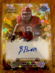 Brock Bowers #SG-BB Football Cards 2023 Bowman Chrome University Sapphire Selections Autographs Prices