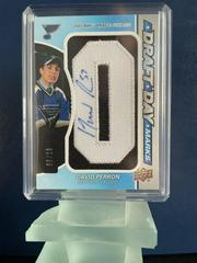 David Perron Hockey Cards 2021 SP Game Used Draft Day Marks Autographs Prices