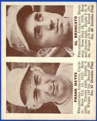 Frank Hayes, Al Brancato Baseball Cards 1941 Double Play Prices