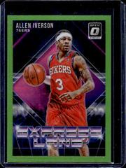Allen Iverson [Lime Green] #12 Basketball Cards 2018 Panini Donruss Optic Express Lane Prices