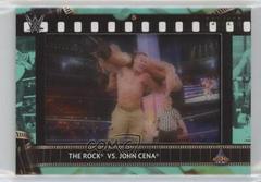 The Rock vs. John Cena [Aqua] Wrestling Cards 2021 Topps WWE Match Film Strips Relics Prices