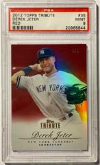 Derek Jeter [Red] #35 Baseball Cards 2012 Topps Tribute Prices