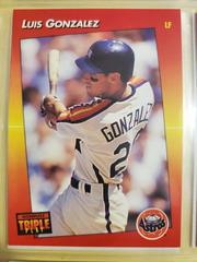 Luis Gonzalez #210 Baseball Cards 1992 Panini Donruss Triple Play Prices