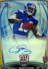 Odell Beckham Jr. [Gold] #OB Football Cards 2014 Bowman Chrome Rookie Refractor Autographs Prices