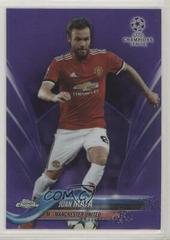 Juan Mata [Purple Refractor] Soccer Cards 2017 Topps Chrome UEFA Champions League Prices