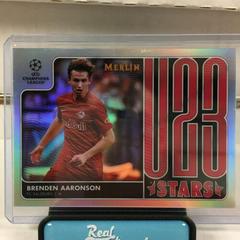 Brenden Aaronson #U23-3 Soccer Cards 2021 Topps Merlin Chrome UEFA U23 Stars Prices